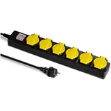 Trotec Steckdosenleiste mit selbstschließender Schutzklappe PVP6