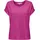Only T-Shirt ONLMOSTER – Kurzarmshirt mit Aufschlag und klassischem Look Viskosemischung, regular fit lila S (36)