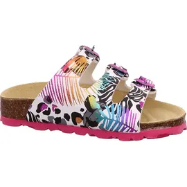 superfit Fussbettpantoffel Weiß/Mehrfarbig 29