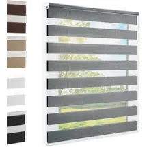 Foxx Doppelrollo Klemmfix 110 x 140 cm grau