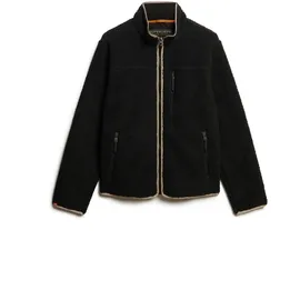 Superdry Fleecejacke Beige / Schwarz XL