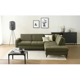 Möbel Kraft Eckcouch 284 cm 2-Sitzer Grün