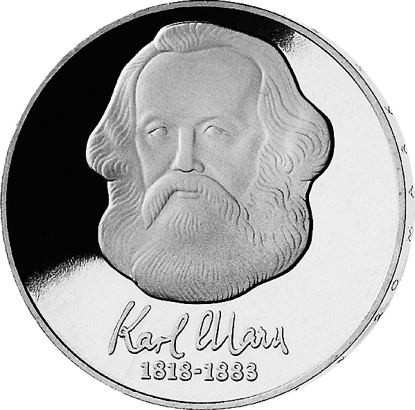 20-Mark-DDR-Gedenkmünze - "100. Todestag Karl Marx"