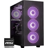 One Gaming Gaming PC Next Level II 512 GB 16 GB, AMD Ryzen 5 4500 - RX 9060 XT - NVMe - 16GB RAM - Schwarz