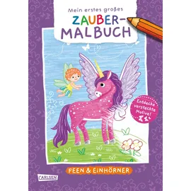 Carlsen Verlag Mein erstes großes Zauber-Malbuch 1 St. Feen/Einhörner
