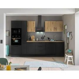 BASIC by Balculina Küchenzeile Turin 310 cm schwarz