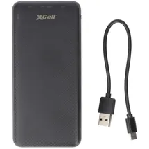 XCell Powerbank X10000PD mit 10.000mAh Kapazität, USB-C PD3.0, Quick-Charge, LED-Display, 2x USB-Ausgang 1x USB-C-Ausgang