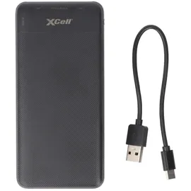 XCell Powerbank X10000PD mit 10.000mAh Kapazität, USB-C PD3.0, Quick-Charge, LED-Display, 2x USB-Ausgang 1x USB-C-Ausgang