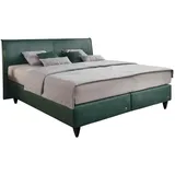 RUF Betten Boxspringbett, Petrol, Textil, H2, 7-Zonen, Höhe ca. 20 cm, 160x200 cm, Blauer Engel, Goldenes M, Oeko-Tex® Standard 100, Handmade in Germany, Über- und Sondergrößen erhältlich, Matratze, gepolstertes Kopfteil, Stoffauswahl, Schlafzimmer, Betten, Doppelbetten