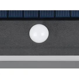 meine wunschleuchte 2er SET Solar Außen-Wandleuchte flach mit Bewegungsmelder auch per USB aufladbar