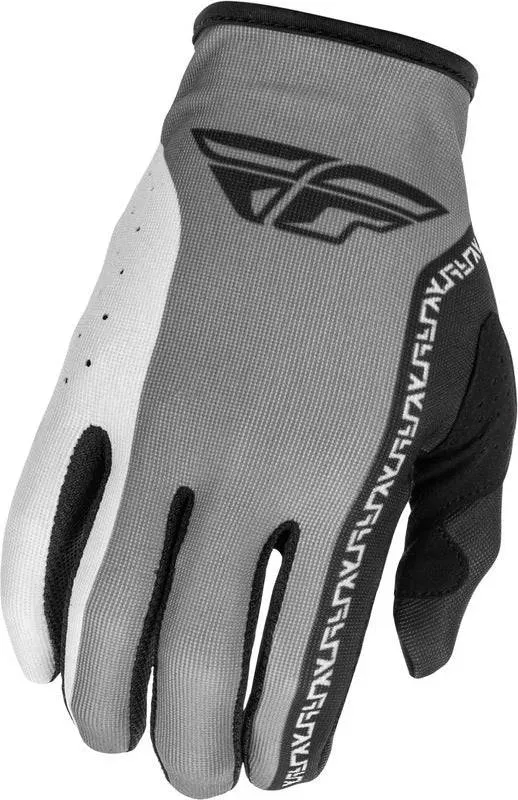 Fly Racing Lite Youth Handschuhe Grau Schwarz - YM