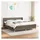 vidaXL Boxspringbett 180 x 200 cm Taupe