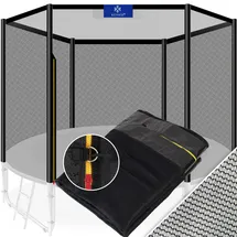 Kesser KESSER® Trampolin Ersatznetz Sicherheitsnetz UV-beständig Trampolinnetz Trampolinschutz Ø 244 305 366 427 cm einfache Montage Eingangstür mit Reißverschluss aus hochwertigen Materialien