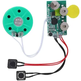 DIY sprechendes Sprachaufzeichnungs-Gruß-Auto, 4 Minuten aufzeichnungsfähige Sprachechip-Gruß-Karte für Feiertag