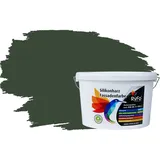 RyFo Colors Silikonharz Fassadenfarbe Lotuseffekt Trend Chromgrün 10l - bunte Fassadenfarbe, weitere Grün Farbtöne und Größen erhältlich, Deckkraft Klasse 1