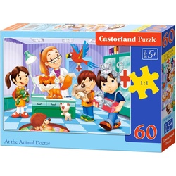 Castorland At the Animal Doctor, Puzzle 60 Teile