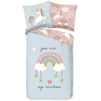 Good Morning Kinderbettwäsche "Suus", Renforcé, Baby, Kind, Mädchen, Einhorn,