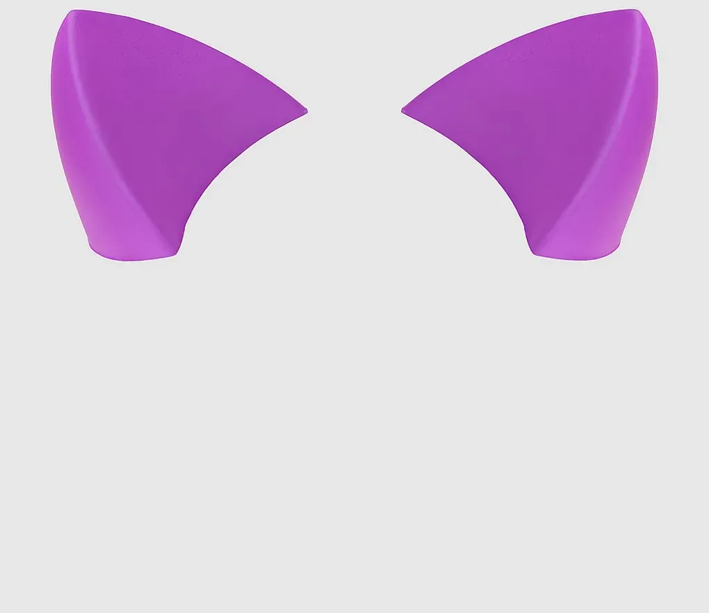 Helmet Flair Softeez: Kitty Ear Helmet Ear Protektoren Set purple Gr. Uni
