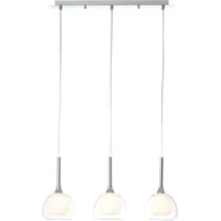 Brilliant Hadan 3-flg. 45 cm chrom/weiß-transparent