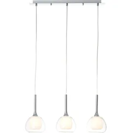 Brilliant Hadan 3-flg. 45 cm chrom/weiß-transparent
