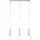 Brilliant Hadan 3-flg. 45 cm chrom/weiß-transparent