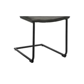 Niehoff Freischwinger Capri Mikrofaser grau 2er Set