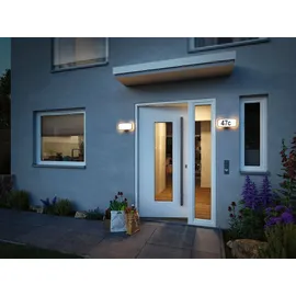 Paulmann LED Hausnummernleuchte Sheera anthrazit Zigbee RGBW 27,6 x 7,3 cm