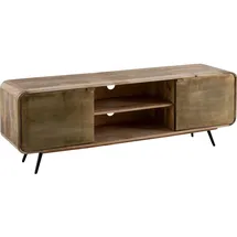 Wohnling Lowboard Mango Massivholz 160x55x41 cm