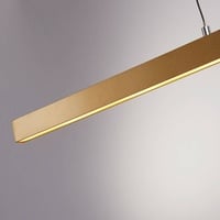 LED-Hängelampe Layla, linear, gold, höhenverstellbar, CCT