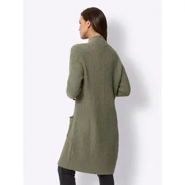 Heine Strickjacke in Khaki 48