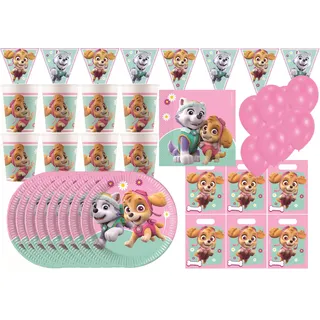 Paw Patrol Skye - Kindergeburtstags-Set (68-teilig)