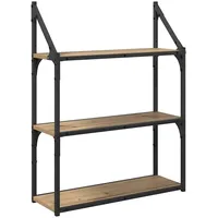 VidaXL Wandregal 60 x 21 x 78,5 cm Braun