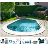 my pool bwt Ovalpool PREMIUM 360 x 737 x 120 cm inkl. Sandfilteranlage und Reinigungsset