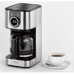 Caso Filterkaffeemaschine 1858 Selection C12, 1,5l Kaffeekanne, Papierfilter 1×4 schwarz|silberfarben