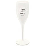 Koziol Superglas 100 ml mit Aufdruck Cheers Nr. 1 Think less Love More