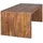KADIMA DESIGN Schreibtisch TEKO: Massivholz Sheesham, Stauraum, abgerundete Ecken, stabil. Braun, 140x80x76 cm