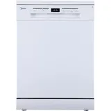 Midea SF 5.60NW wi Geschirrspüler, 60cm freistehender Spülmaschine mit Wifi Control, 12 Maßgedecke Unterbau Dishwasher, 6 Programme, 47 dB, 1-24H Startzeitvorwahl, Kindersicherung, Aquastop