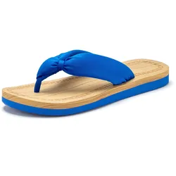Badezehentrenner, Sandale, Pantolette, Badeschuh ultraleicht VEGAN, Gr. 35, blau, , 14656257-35