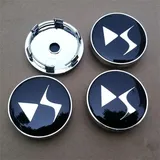 WurBu 4 Stück Kappen Radnabenabdeckungen Radnabenkappen für Citroen DS3 DS4 DS 4S DS5 DS 5LS DS6, Auto-Tuning Dekoration Zubehör Zentralen Logo Teilewasserdicht 60 mm