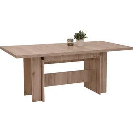 Hela Essgruppe HELA "Lia, 11tlg. Sitzgruppe, Extra viel Platz", schwarz (sandeiche, anthrazit, anthrazit, chrom), Microfaser VINTAGE, Einlegeplatte, Sandeiche / Anthrazit, Spanplatte, Sitzmöbel-Sets, Essgruppe, Ausziebar 160 - 300 cm