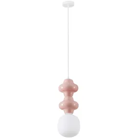 Nova Luce CLIO 3-flg. E14 60 cm Pink/Weiß