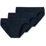 SCHIESSER Supermini Slips 3er-Pack Essentials in dunkelblau), | Gr.: 4