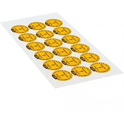 Dreifke® Prüfplakette Elektro-Check Geprüft..., 2028, gelb, Dokumentenfolie, Ø 30mm, 18 Stk.