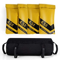 RELAX4LIFE Sandbag 4,5-27 kg, Gewichtssack mit 6 Gummigriffe, Trainingssandsack inkl. Oxford-Tasche, Sandsack einstellbar, Force Bag Functional für Krafttraining Fitness Gewichtheben (4 Säcke, 18 kg)