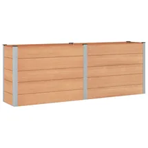 vidaXL Hochbeet 250 x 50 x 91 cm Braun