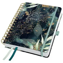 SIGEL Buchkalender Jolie 2025 Glamorous Leaves