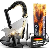 Feuerstahl Feuerstarter für Camping, Survival, Outdoor Magnesiumstahlgriff mit P