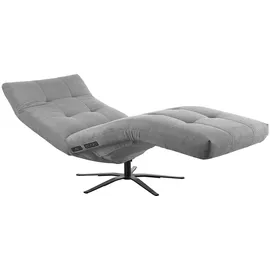 KAWOLA Relaxliege LETICIA Polyester 0 x 0 x 0 cm Grau mit Relax-Funktion