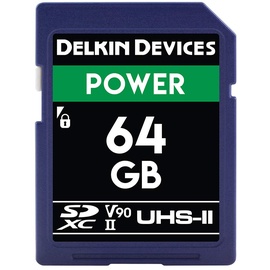 Delkin Devices 64 GB Power SDXC 2000 x uhs-ii U3/V90 Speicherkarte