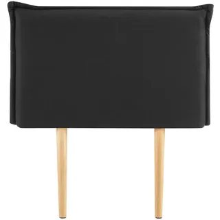 Idimex Kopfteil schwarz Textil, Mode, 91x99x7 cm, Schlafzimmer, Betten, Bett-Kopfteile